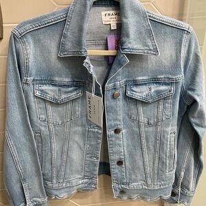 Stylish Frame light denim jean jacket